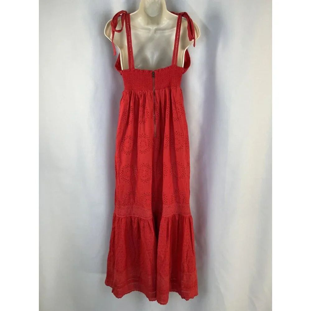 Alice + Olivia Levine Eyelet-Embroidered Linen Blend Maxi Dress $660 - Picture 7 of 13